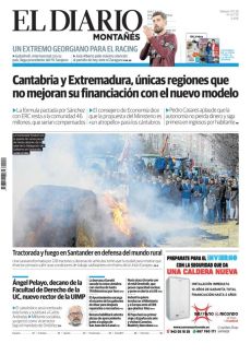 TRACTORADA Y FUEGO EN SANTANDER EN DEFENSA DEL MUNDO RURAL