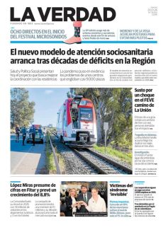 SUSTO POR UN CHOQUE EN EL FEVE CAMINO DE LA UNIÓN